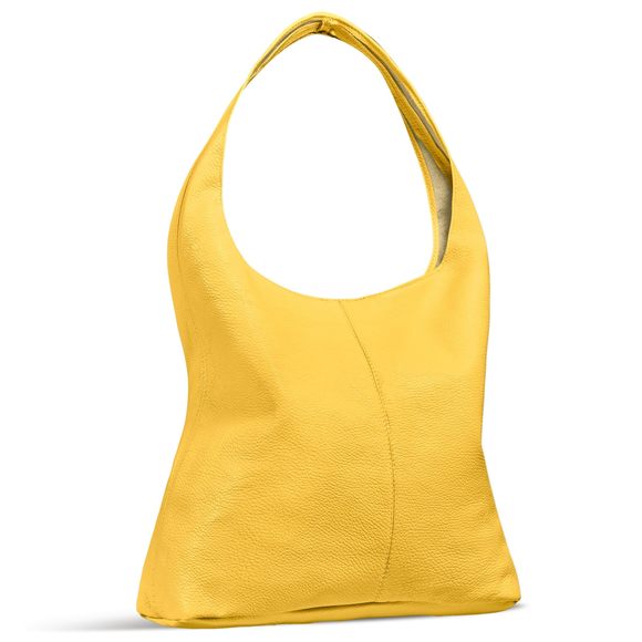 Italian Genuine Leather Hobo Bag With Zier Large Soft Slouchy :[ - Picture 1 of 8